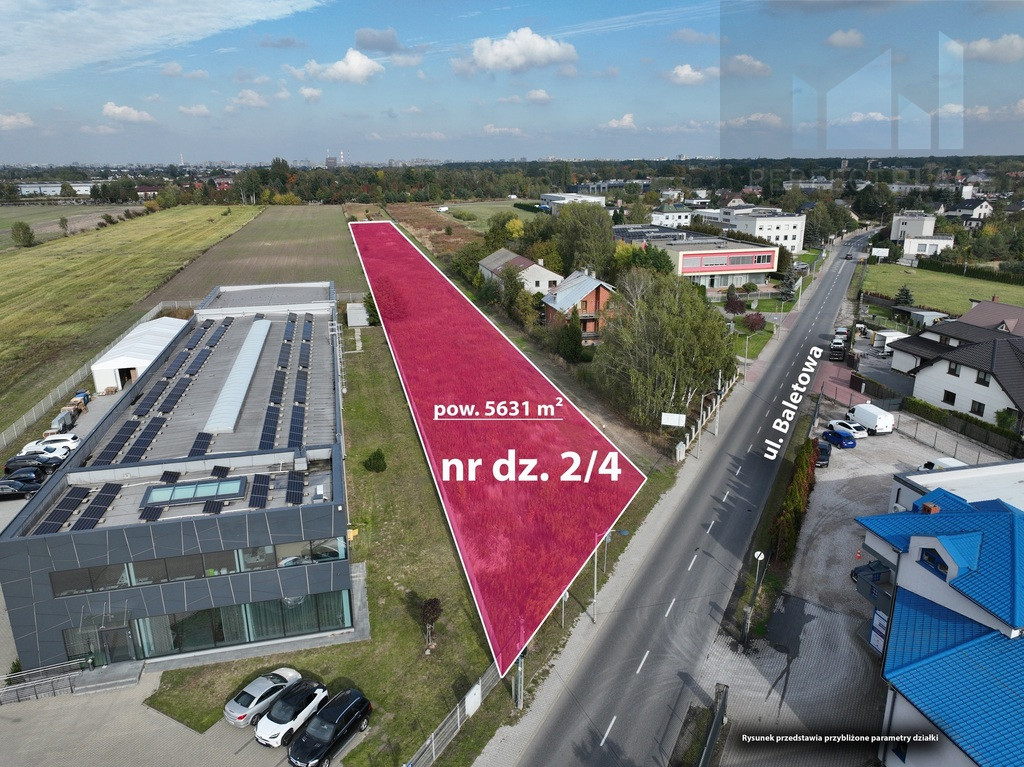 Działka Sprzedaż Warszawa Ursynów Baletowa 6