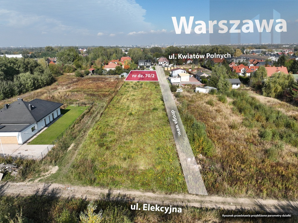 Działka Sprzedaż Dawidy Bankowe Kwiatów Polnych 16