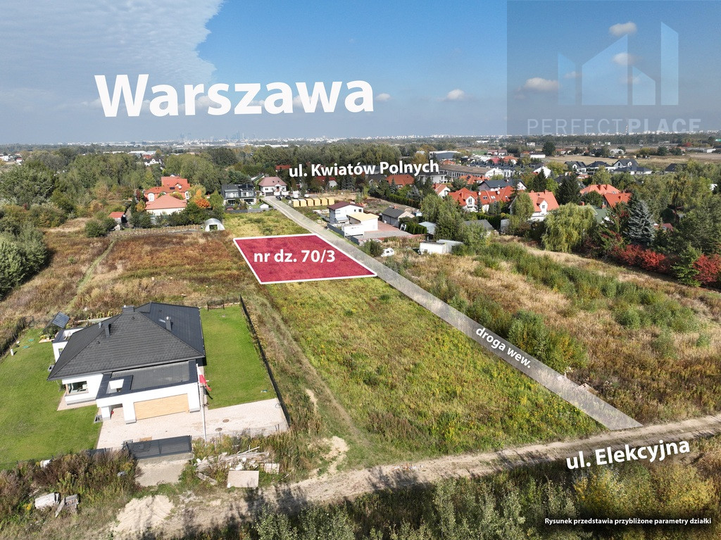 Działka Sprzedaż Dawidy Bankowe Kwiatów Polnych 19