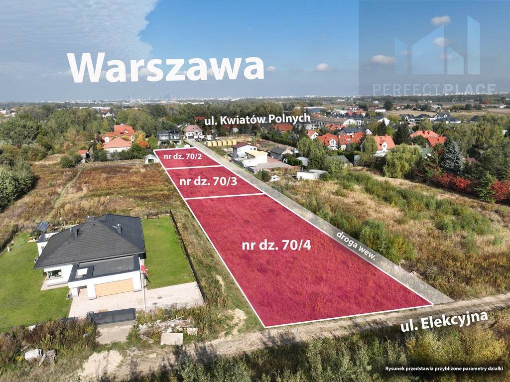 Działka Sprzedaż Dawidy Bankowe Kwiatów Polnych 3
