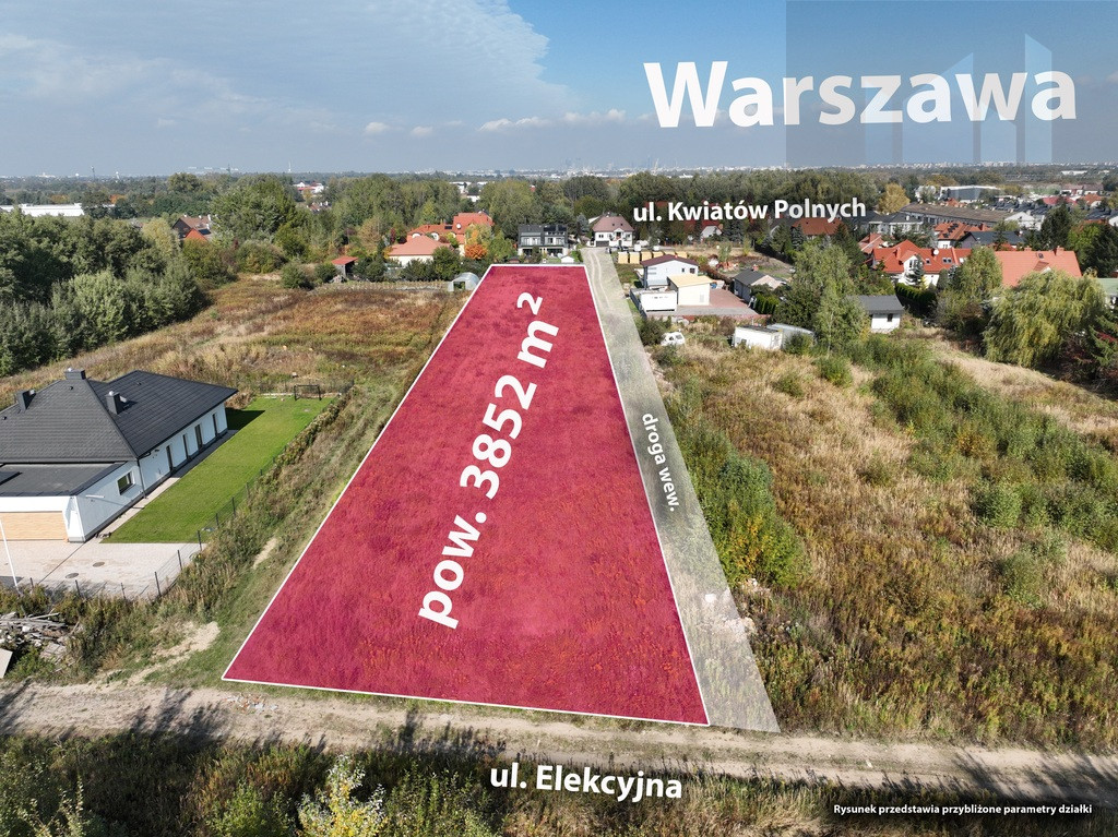 Działka Sprzedaż Dawidy Bankowe Kwiatów Polnych 2