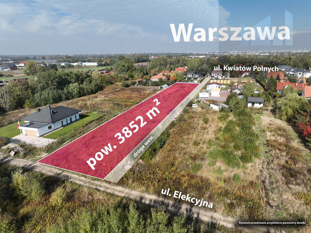Działka Sprzedaż Dawidy Bankowe Kwiatów Polnych 9