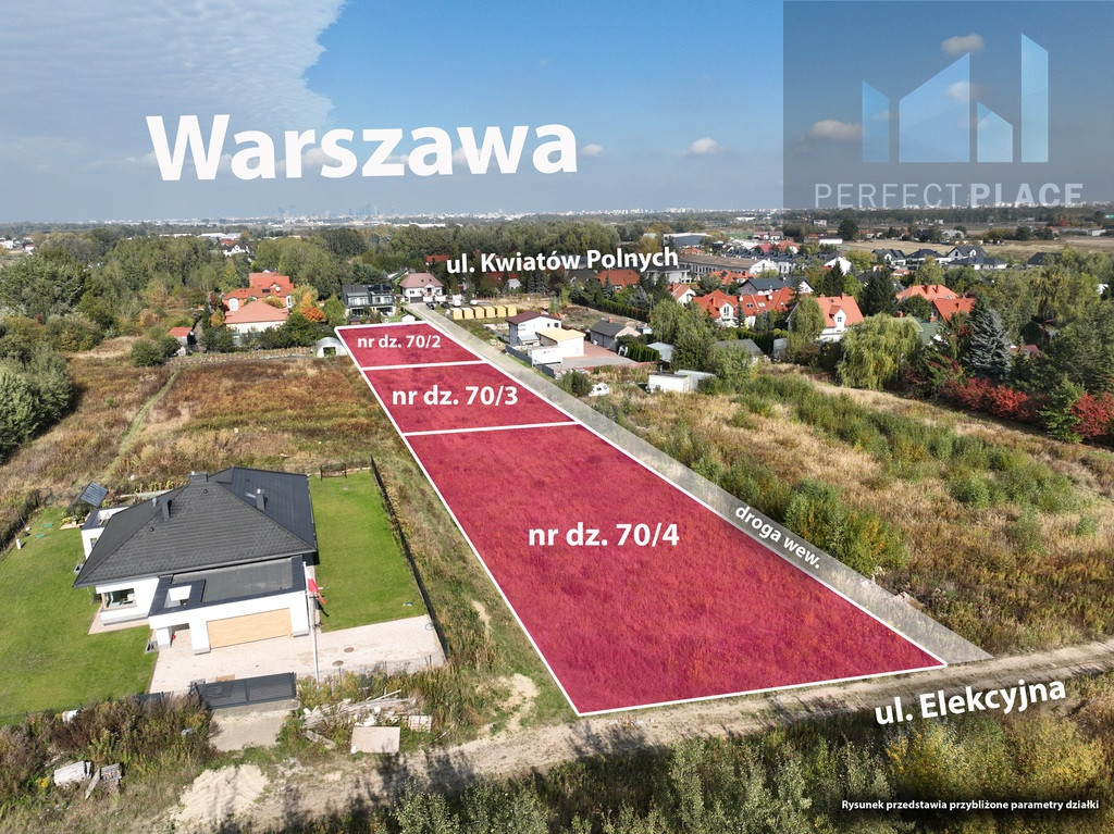 Działka Sprzedaż Dawidy Bankowe Kwiatów Polnych 2