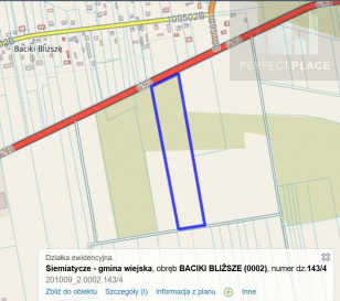 Działka Sprzedaż Baciki Bliższe