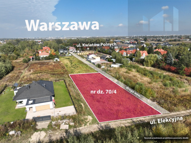 Działka Sprzedaż Dawidy Bankowe Elekcyjna 8