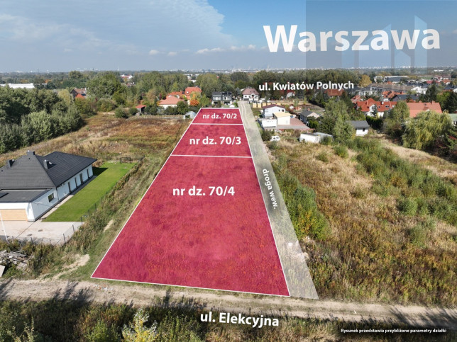 Działka Sprzedaż Dawidy Bankowe Kwiatów Polnych 9